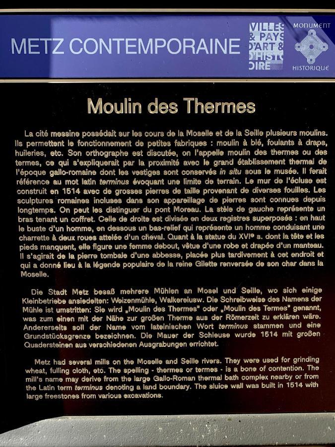 L'Appart Moulin Des Thermes Мец Экстерьер фото